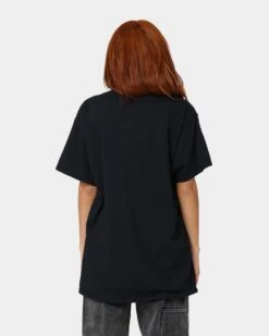 Goat Crew More Love Less Hate Puff Print T-Shirt Black/Red -Culture Kings Shop 02039894 YB004 womens 0040