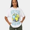 Goat Crew More Peace Less War Vintage T-Shirt White -Culture Kings Shop 02039895 YW100 womens 0010