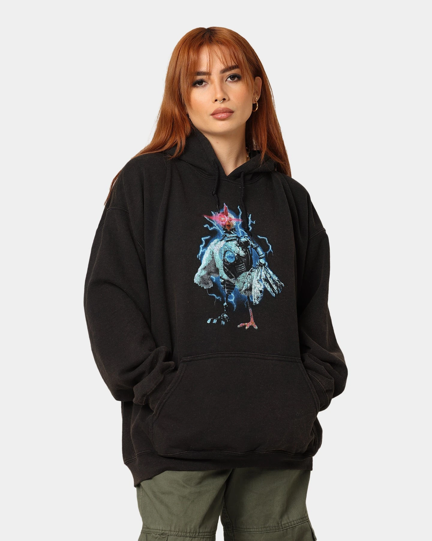 American Thrift X Robot Chicken Robot Chicken Vintage Hoodie Black Wash 3 American Thrift X Robot Chicken Robot Chicken Vintage Hoodie Black Wash