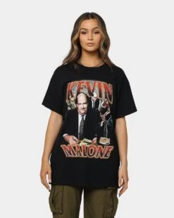 American Thrift X The Office Kevin Malone Vintage T-Shirt Black -Culture Kings Shop 02040062 YB001 womens 0030