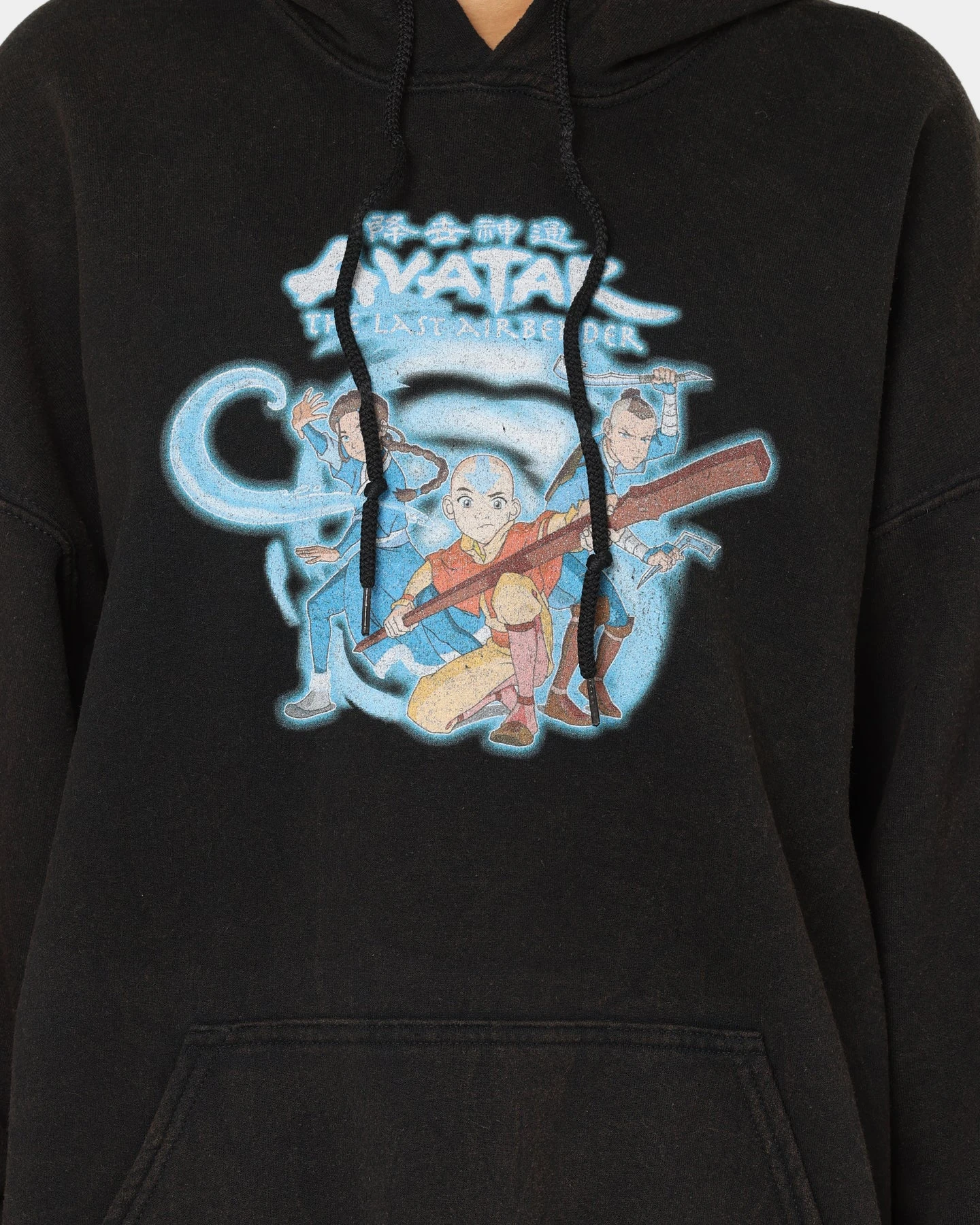 Goat Crew X Avatar: Gaang Vintage Hoodie Washed Black 6 Goat Crew X Avatar: Gaang Vintage Hoodie Washed Black - Image 4
