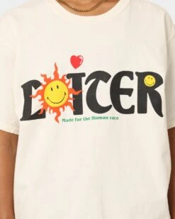 Loiter X Smiley Human Condition Vintage T-Shirt Off White -Culture Kings Shop 02040172 YO007 womens 0040