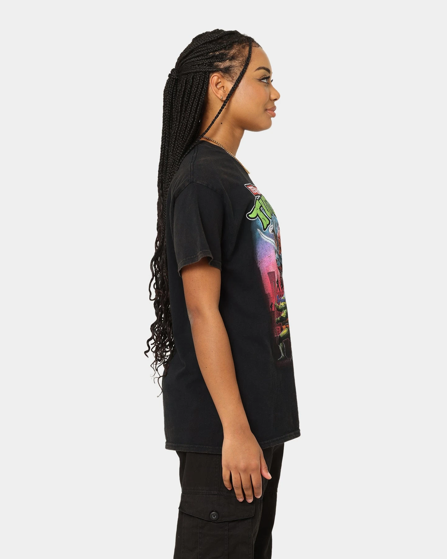 American Thrift X Teenage Mutant Ninja Turtles Poster V1 Vintage T-Shirt Vintage Black 7 American Thrift X Teenage Mutant Ninja Turtles Poster V1 Vintage T-Shirt Vintage Black - Image 5