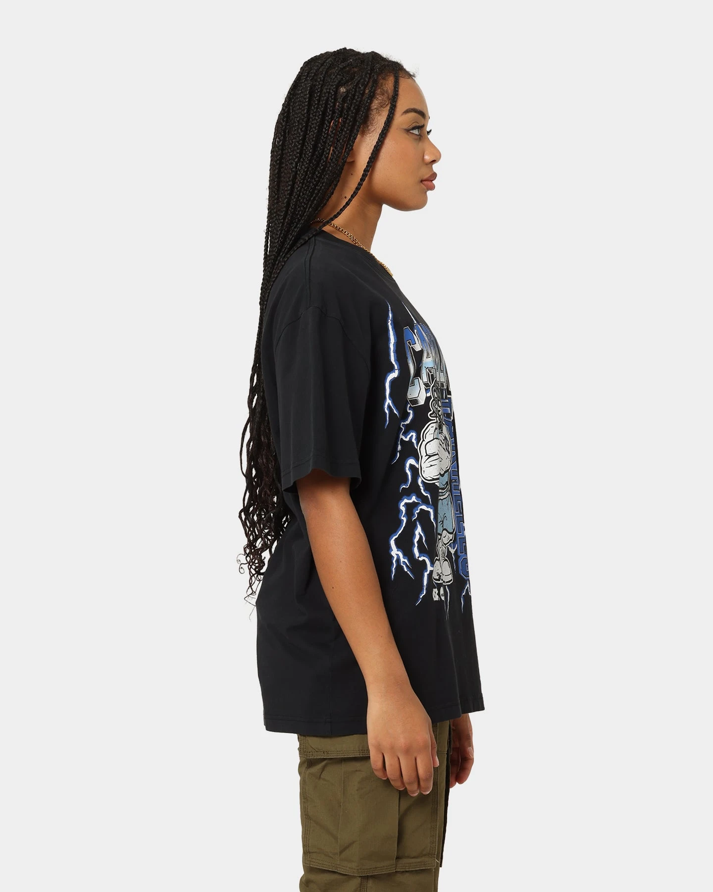 Mitchell & Ness UNC Tar Heels Lightning Vintage T-Shirt Vintage Black 7 Mitchell & Ness UNC Tar Heels Lightning Vintage T-Shirt Vintage Black - Image 5