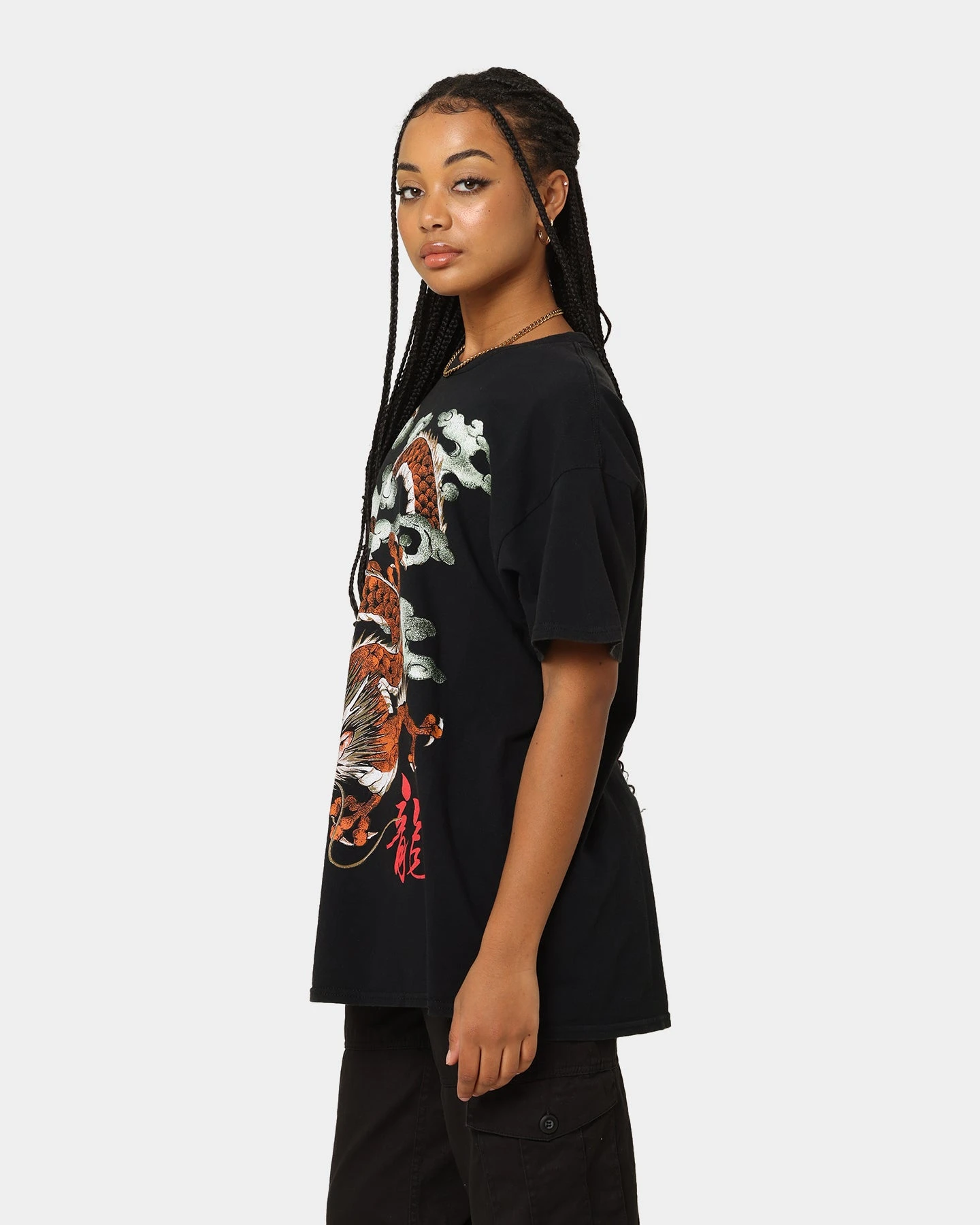 American Thrift Ryu Dragon Vintage T-Shirt Washed Black 8 American Thrift Ryu Dragon Vintage T-Shirt Washed Black - Image 6