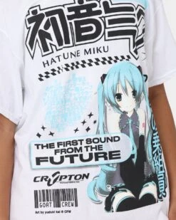 Goat Crew X Hatsune Miku Future Sound T-Shirt White -Culture Kings Shop 02040709 YW100 womens 0030