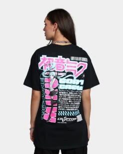 Goat Crew X Hatsune Miku Magazine T-Shirt Black -Culture Kings Shop 02040711 YB001 womens 0050