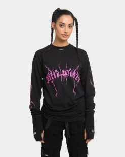 The Anti Order Youthquake Legion Long Sleeve T-Shirt Black/Pink
