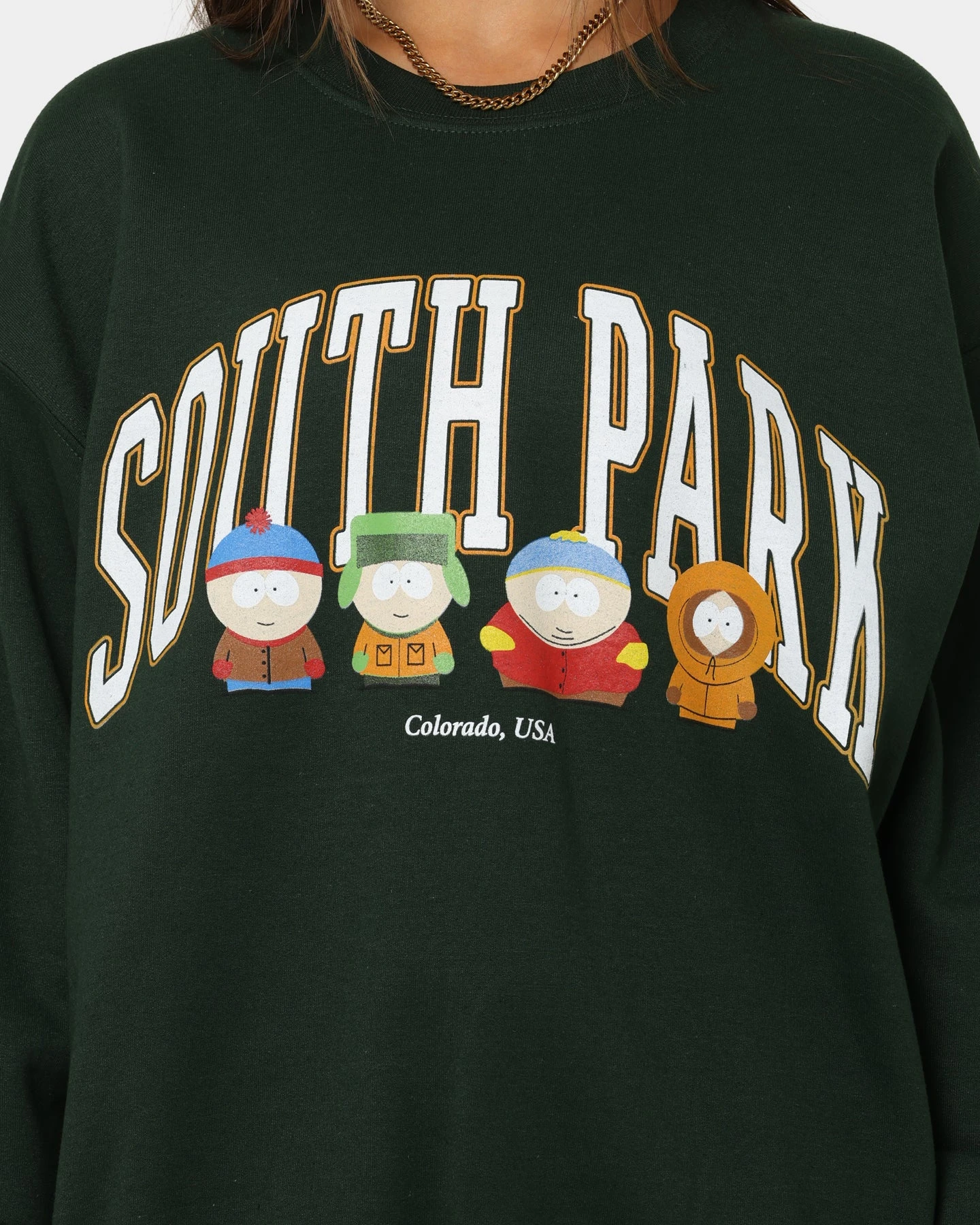 Goat Crew X South Park SP Crewneck Forest Green 5 Goat Crew X South Park SP Crewneck Forest Green - Image 3