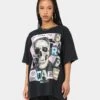 Goat Crew Earfquake Skull Vintage T-Shirt Black Wash -Culture Kings Shop 02041234 YB295 womens 0010