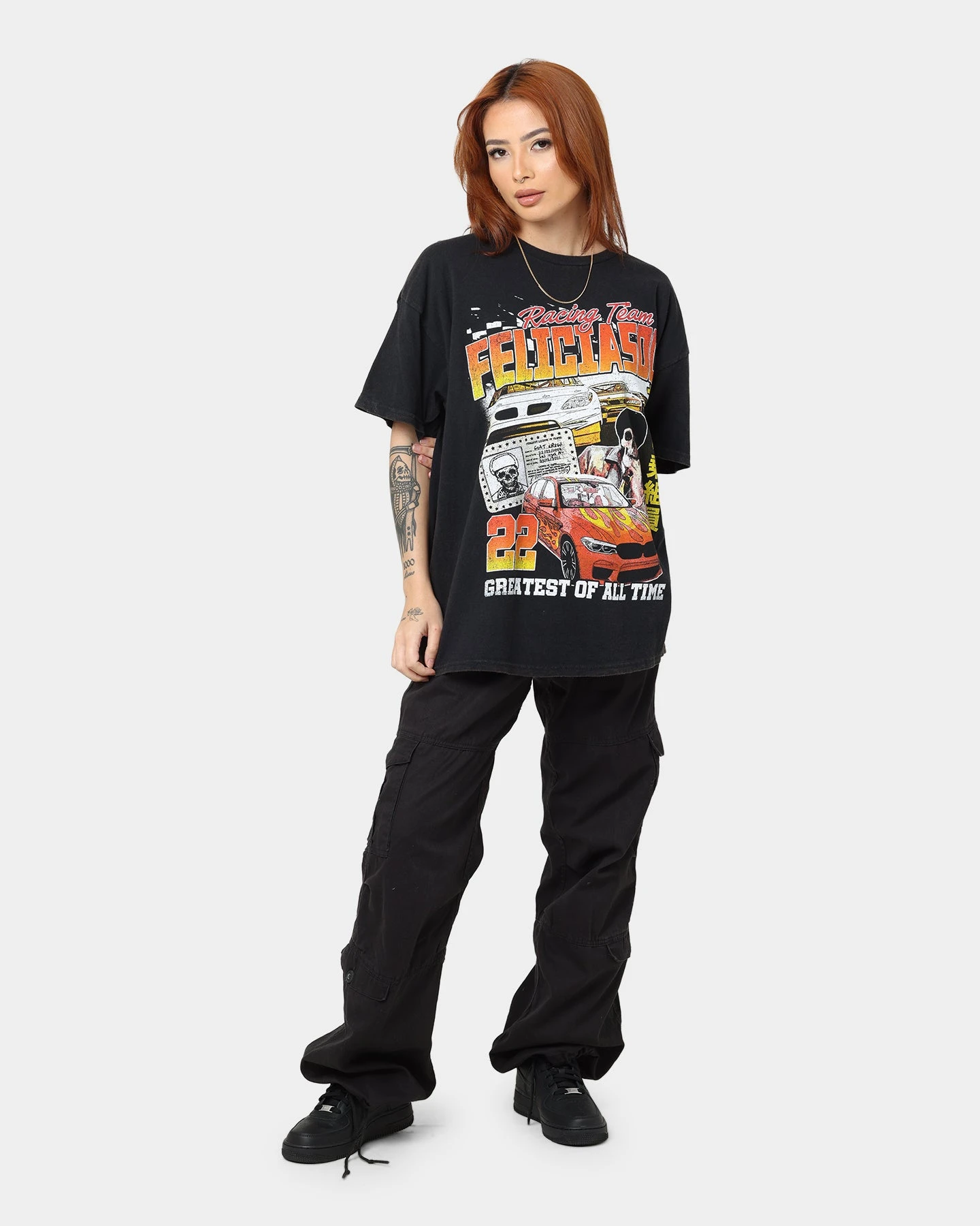 Goat Crew Team Felicia Vintage T-Shirt Black Wash 4 Goat Crew Team Felicia Vintage T-Shirt Black Wash - Image 2