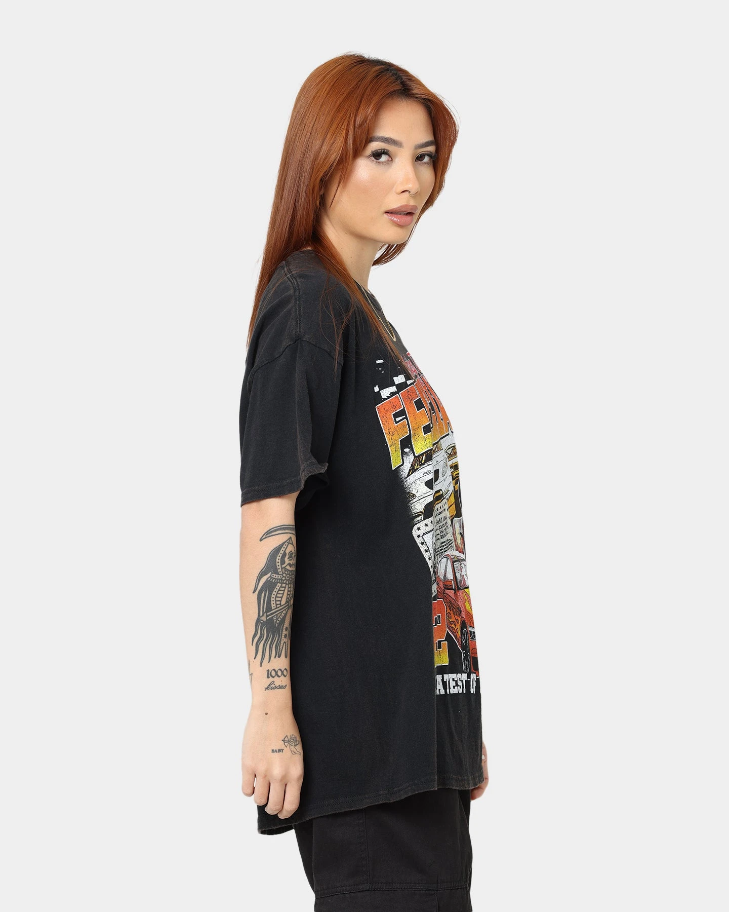 Goat Crew Team Felicia Vintage T-Shirt Black Wash 7 Goat Crew Team Felicia Vintage T-Shirt Black Wash - Image 5