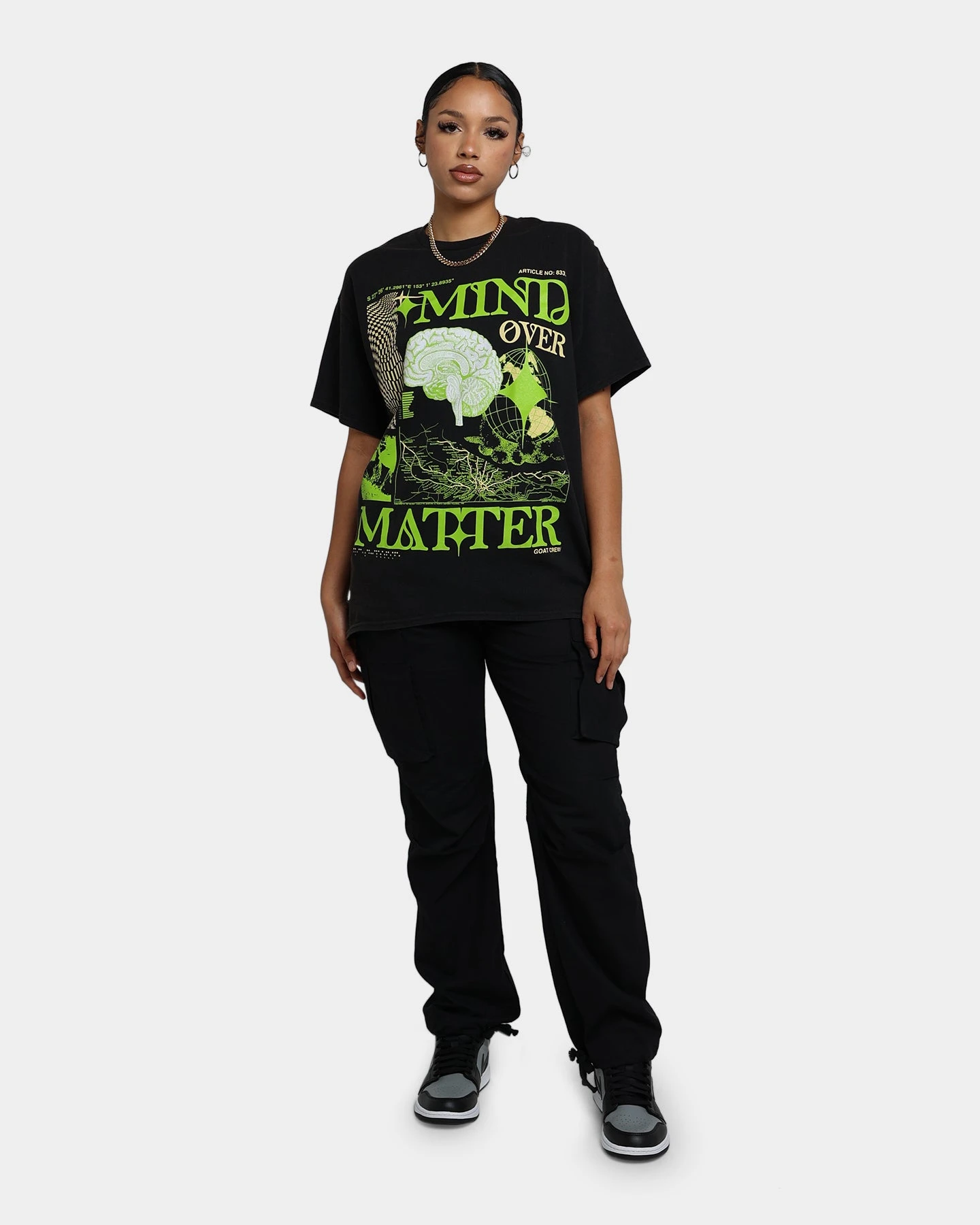 Goat Crew Mind Matter Vintage T-Shirt Washed Black 4 Goat Crew Mind Matter Vintage T-Shirt Washed Black - Image 2