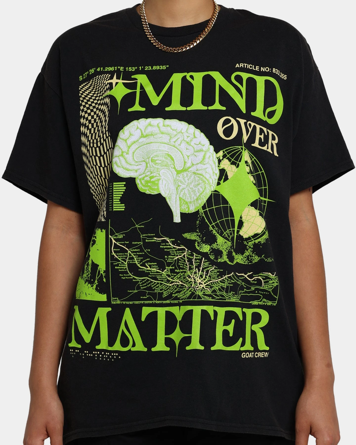 Goat Crew Mind Matter Vintage T-Shirt Washed Black 5 Goat Crew Mind Matter Vintage T-Shirt Washed Black - Image 3