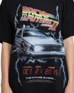 American Thrift X Back To The Future Back To The Future 2 Vintage T-Shirt Washed Black -Culture Kings Shop 02041288 YW607 womens 0030