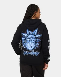 Goat Crew X Rick And Morty Chrome Heads Hoodie Black -Culture Kings Shop 02041310 YB001 womens 0020