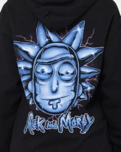 Goat Crew X Rick And Morty Chrome Heads Hoodie Black -Culture Kings Shop 02041310 YB001 womens 0050