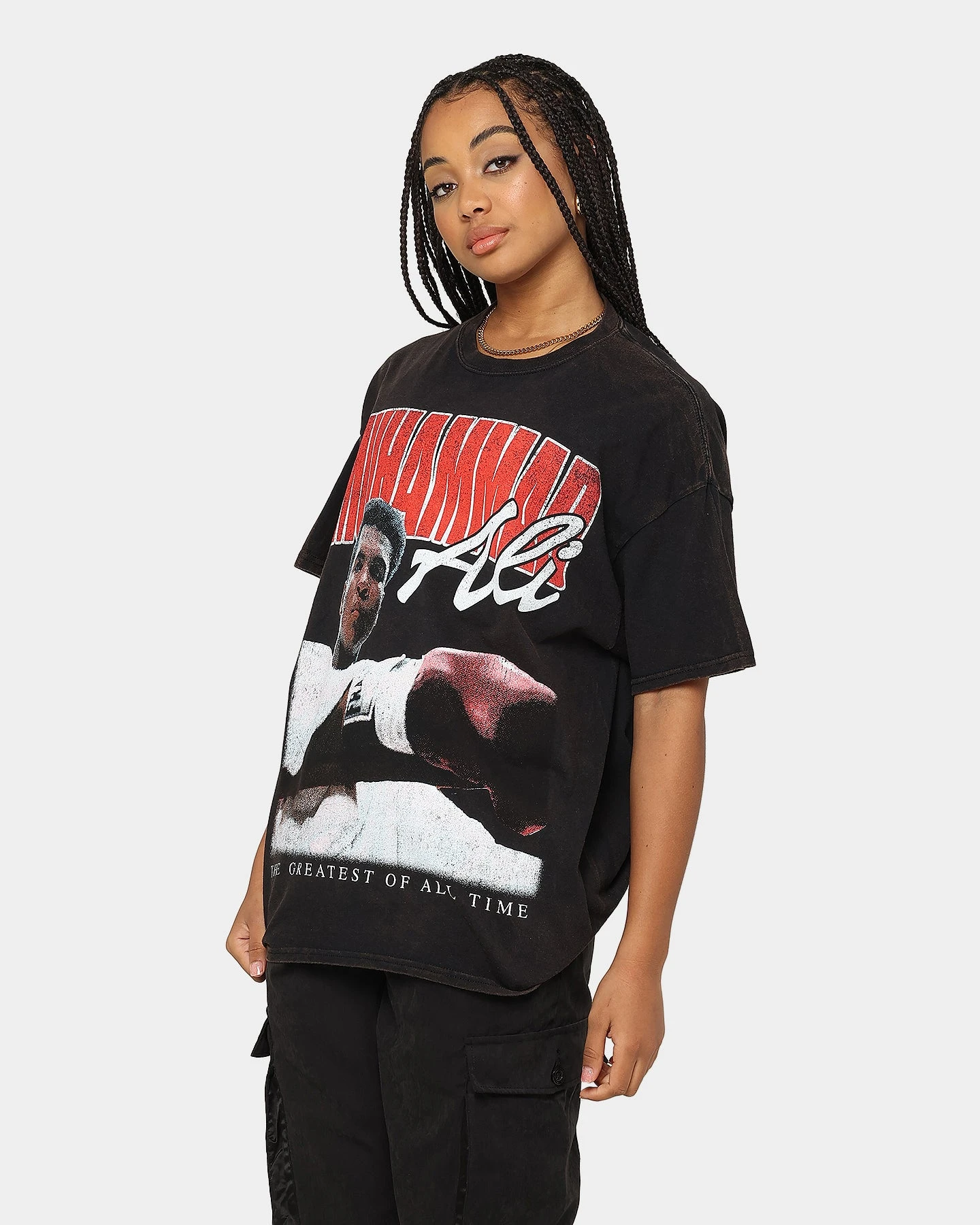 Goat Crew X Muhammad Ali Ringer Vintage T-Shirt Black Wash 3 Goat Crew X Muhammad Ali Ringer Vintage T-Shirt Black Wash