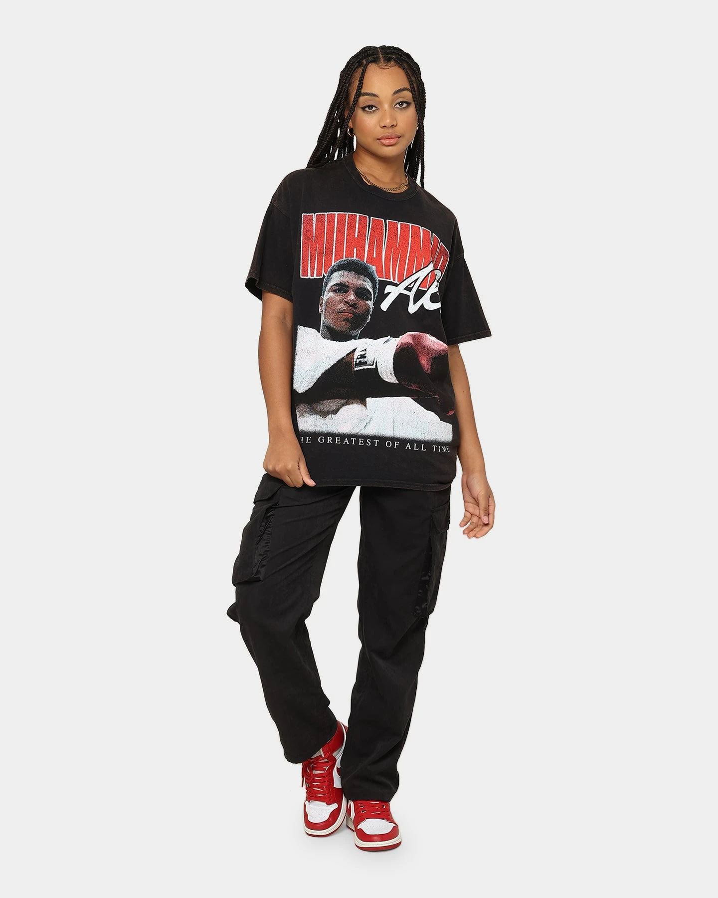 Goat Crew X Muhammad Ali Ringer Vintage T-Shirt Black Wash 4 Goat Crew X Muhammad Ali Ringer Vintage T-Shirt Black Wash - Image 2