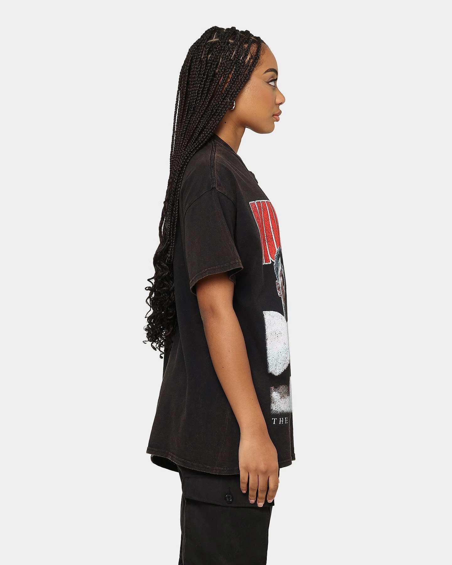 Goat Crew X Muhammad Ali Ringer Vintage T-Shirt Black Wash 7 Goat Crew X Muhammad Ali Ringer Vintage T-Shirt Black Wash - Image 5