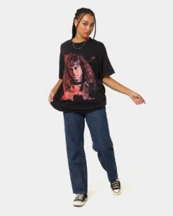 Goat Crew X Stranger Things Eddie Vintage T-Shirt Black Wash -Culture Kings Shop 02041457 YB295 womens 000020