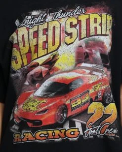 Goat Crew Speed Strip Vintage T-Shirt Black -Culture Kings Shop 02041483 YB001 womens 0030