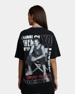 Goat Crew X Ol' Dirty Bastard One Man Army Vintage T-Shirt Washed Black -Culture Kings Shop 02041491 YW607 womens 0050