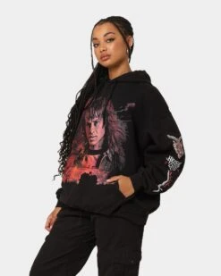 Goat Crew X Stranger Things Eddie Vintage Hoodie Black Wash -Culture Kings Shop 02041545 YB295 womens 06