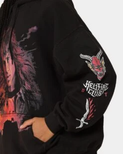 Goat Crew X Stranger Things Eddie Vintage Hoodie Black Wash -Culture Kings Shop 02041545 YB295 womens 08