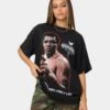 Goat Crew X Muhammad Ali Slogan T-Shirt Black Wash -Culture Kings Shop 02041656 YB295 womens 0010