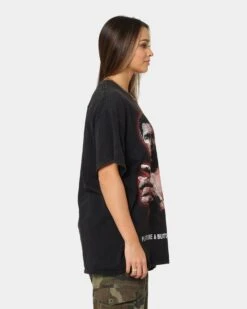 Goat Crew X Muhammad Ali Slogan T-Shirt Black Wash -Culture Kings Shop 02041656 YB295 womens 0050