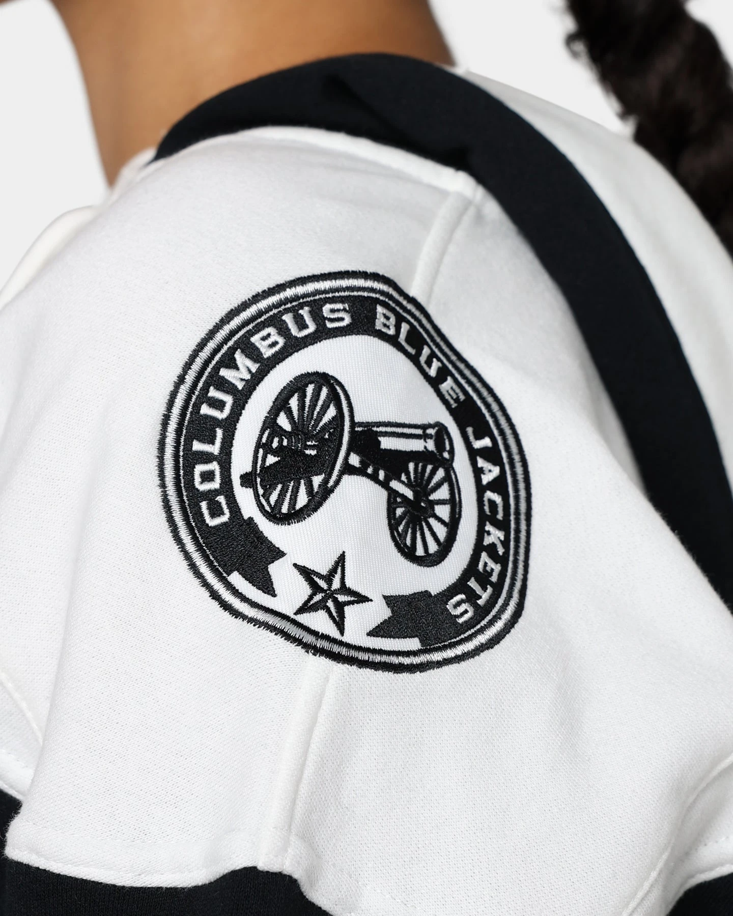 '47 BRAND 47 Brand Columbus Blue Jackets Superior Lacer Hoodie Jet Black 9 '47 BRAND 47 Brand Columbus Blue Jackets Superior Lacer Hoodie Jet Black - Image 7