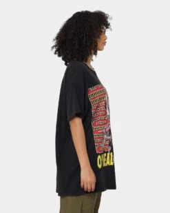 Goat Crew X Shaq Man Of Steel Vintage T-Shirt Washed Black -Culture Kings Shop 02041925 YW607 womens 0050