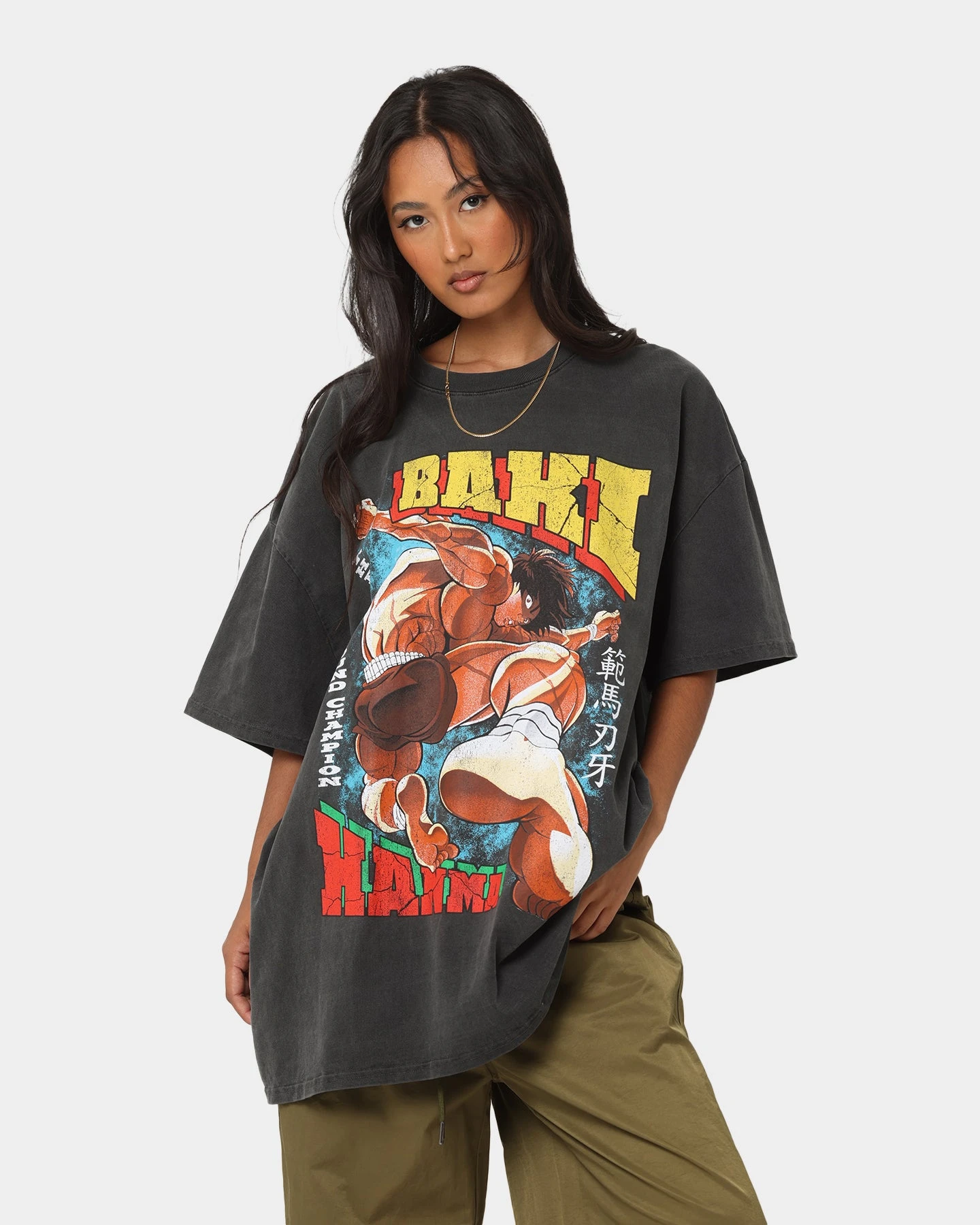 Goat Crew X Baki Hanma Baki Hanma Vintage Heavyweight T-Shirt Black Wash 3 Goat Crew X Baki Hanma Baki Hanma Vintage Heavyweight T-Shirt Black Wash