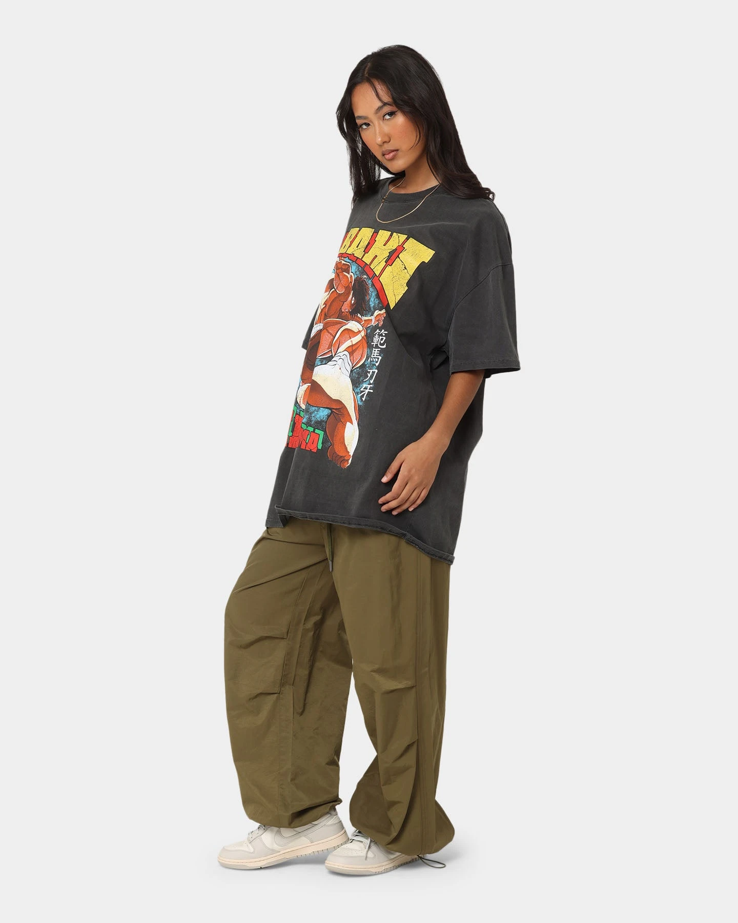 Goat Crew X Baki Hanma Baki Hanma Vintage Heavyweight T-Shirt Black Wash 4 Goat Crew X Baki Hanma Baki Hanma Vintage Heavyweight T-Shirt Black Wash - Image 2