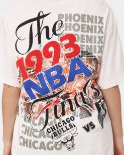 Mitchell & Ness Phoenix Suns VS Chicago Bulls 1993 Finals Vintage T-Shirt Vintage White -Culture Kings Shop 02042096 YV003 womens 050