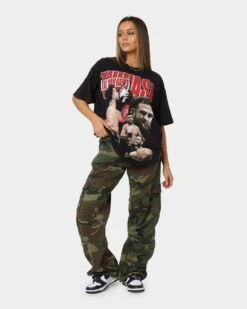 Goat Crew X Tai "Bam Bam" Tuivasa Tai Collage Vintage T-Shirt Washed Black -Culture Kings Shop 02042128 YW607 womens 0020