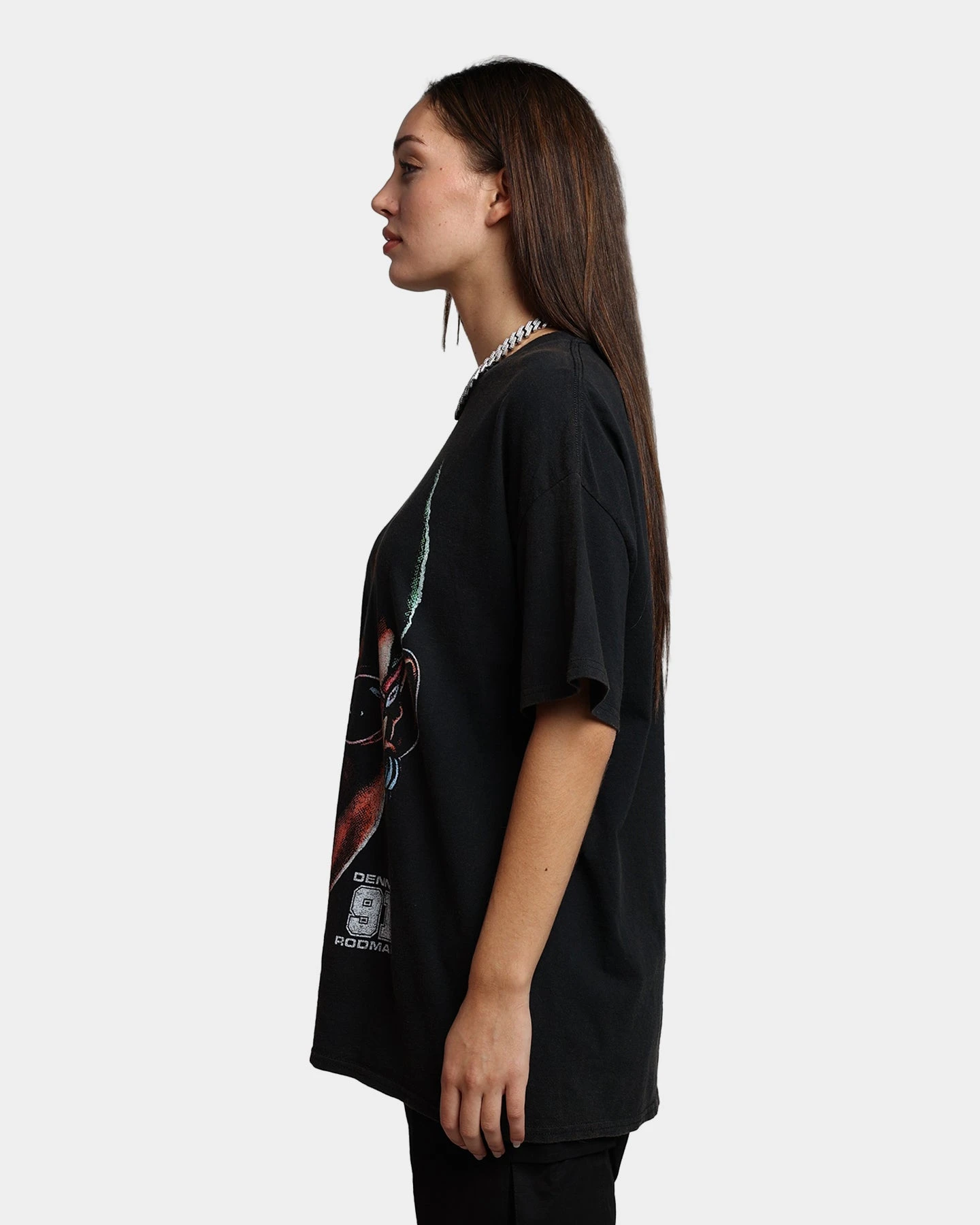 Rodman Brand 91 Face Vintage T-Shirt Washed Black 8 Rodman Brand 91 Face Vintage T-Shirt Washed Black - Image 6