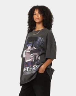 Goat Crew X Ghost In The Shell GITS Poster Heavyweight Vintage T-Shirt Vintage Black -Culture Kings Shop 02042394 YV013 womens 0060
