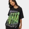 Goat Crew X Rick And Morty R&M Vintage T-Shirt Washed Black