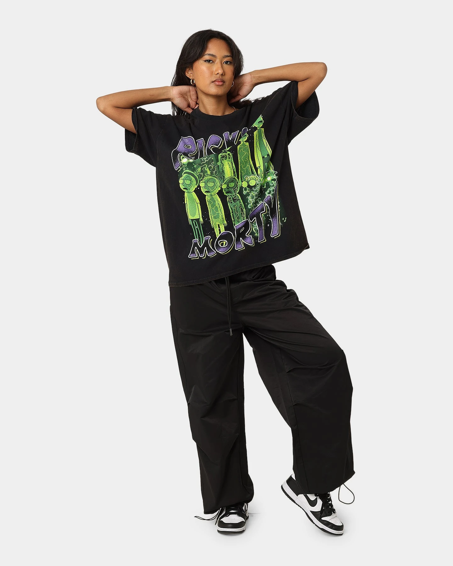 Goat Crew X Rick And Morty R&M Vintage T-Shirt Washed Black 4 Goat Crew X Rick And Morty R&M Vintage T-Shirt Washed Black - Image 2