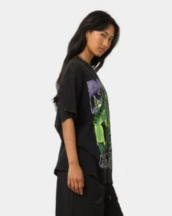Goat Crew X Rick And Morty R&M Vintage T-Shirt Washed Black 12 Goat Crew X Rick And Morty R&M Vintage T-Shirt Washed Black -Culture Kings Shop 02042415 YW607 womens 0050