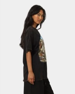 Goat Crew Aussie Shaq T-Shirt Washed Black 12 Goat Crew Aussie Shaq T-Shirt Washed Black -Culture Kings Shop 02042489 YW607 womens 0050