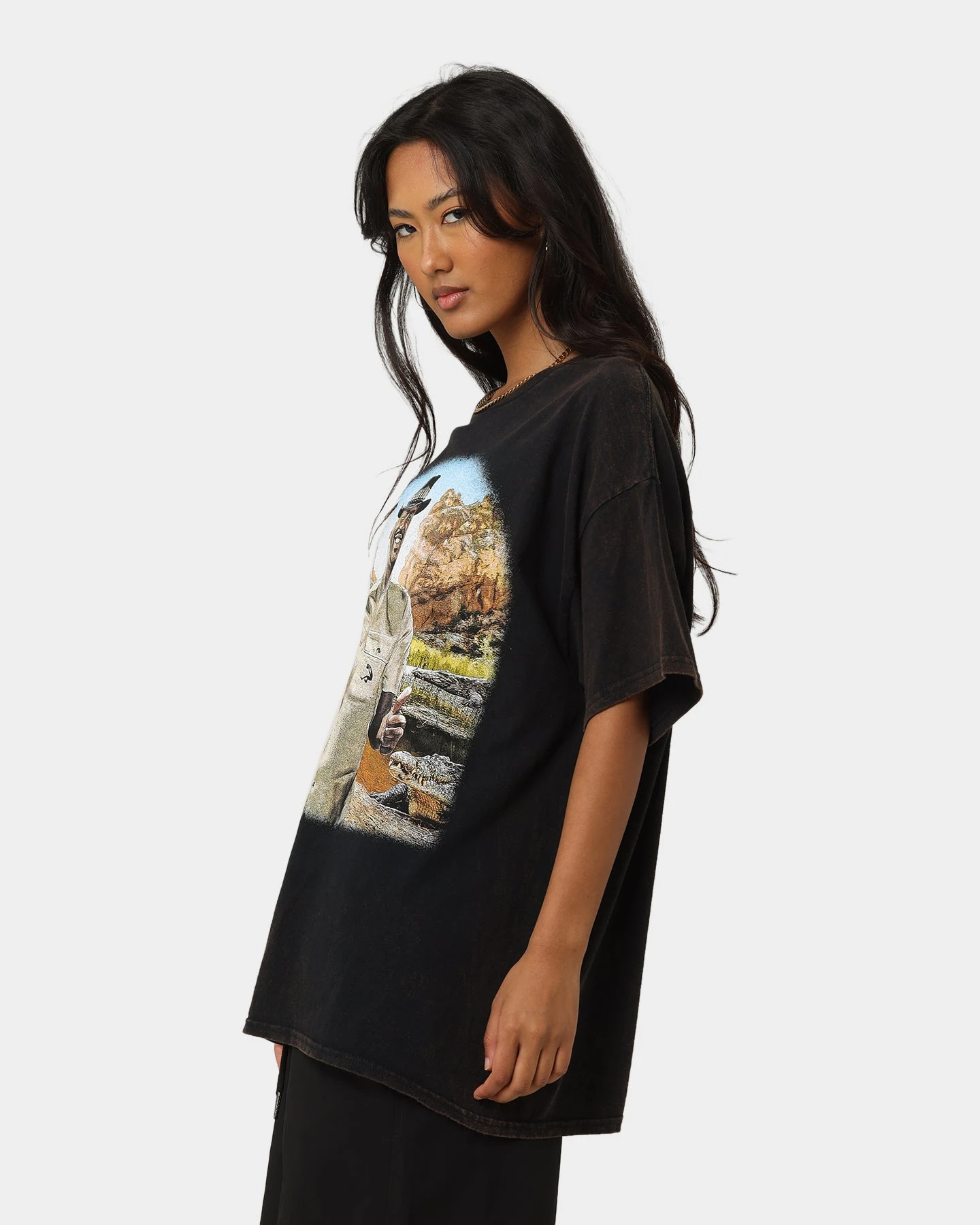 Goat Crew Aussie Shaq T-Shirt Washed Black 8 Goat Crew Aussie Shaq T-Shirt Washed Black - Image 6