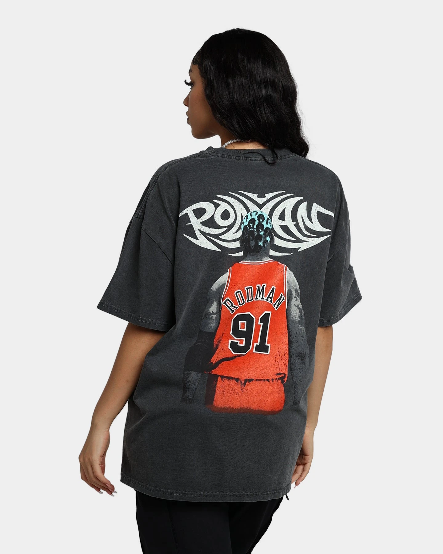 Rodman Brand Rodman Signature Vintage T-Shirt Vintage Black/Blue 4 Rodman Brand Rodman Signature Vintage T-Shirt Vintage Black/Blue - Image 2