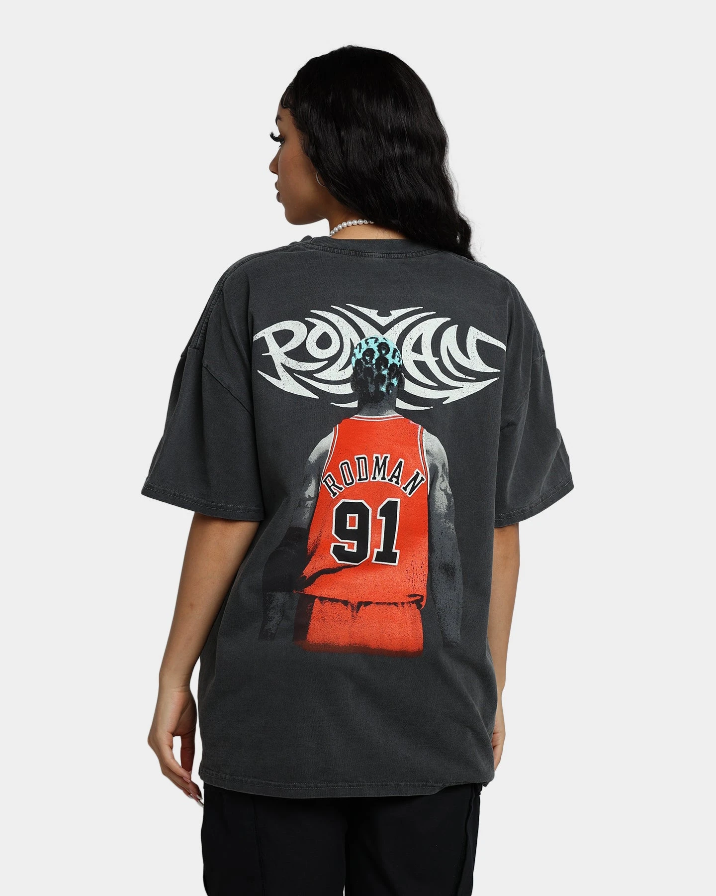 Rodman Brand Rodman Signature Vintage T-Shirt Vintage Black/Blue 7 Rodman Brand Rodman Signature Vintage T-Shirt Vintage Black/Blue - Image 5