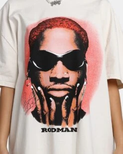 Rodman Brand Rodman Signature Vintage T-Shirt Off White -Culture Kings Shop 02042547 YO007 womens 0040