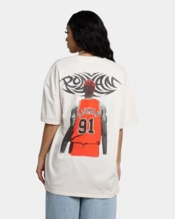 Rodman Brand Rodman Signature Vintage T-Shirt Off White -Culture Kings Shop 02042547 YO007 womens 0050