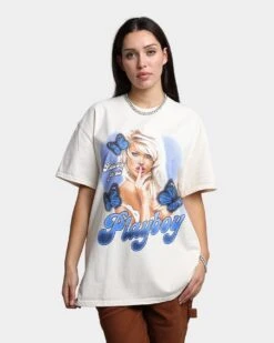 Playboy By CK Pleasure For All Vintage T-Shirt Off White