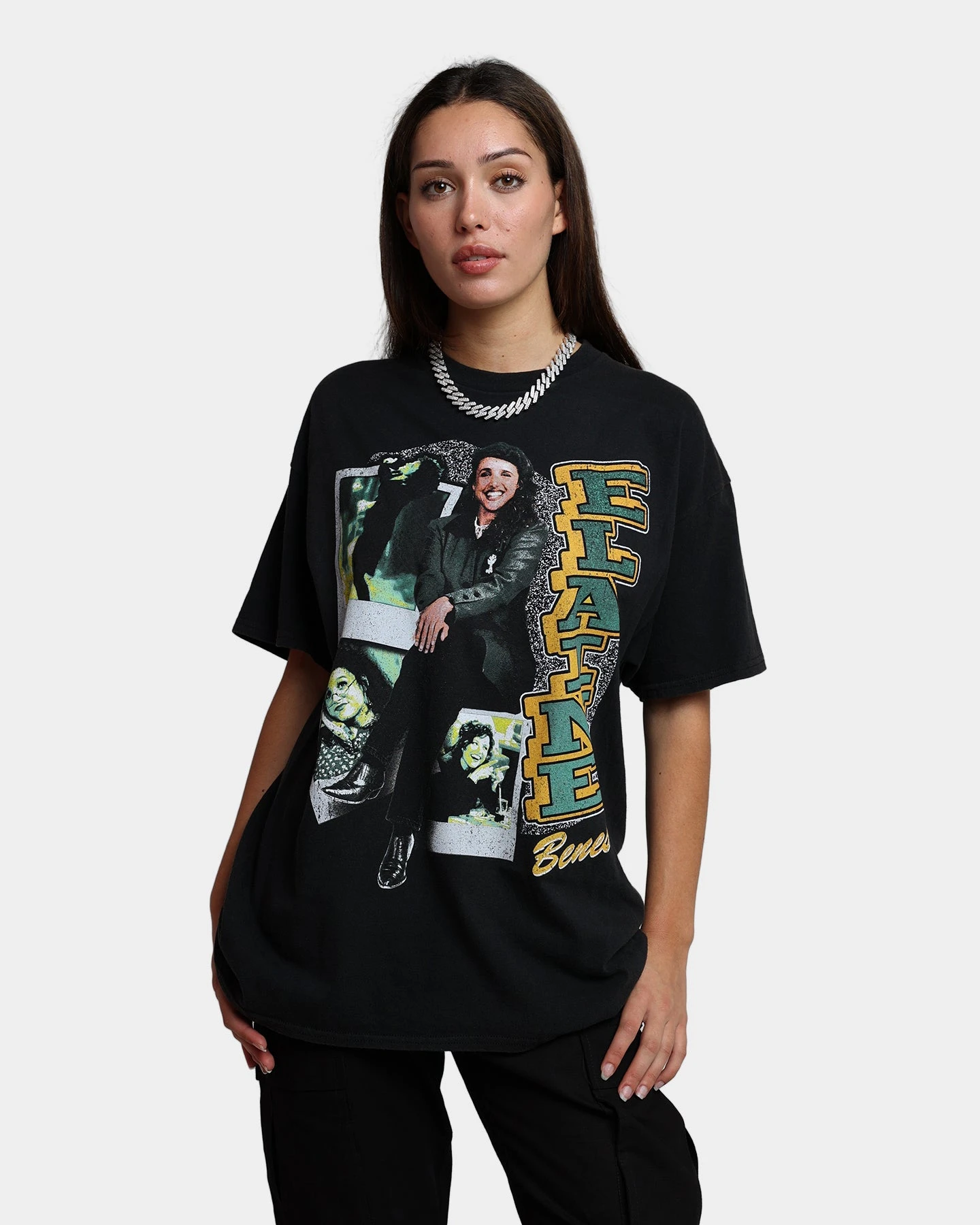 American Thrift X Seinfeld Elaine Vintage T-Shirt Washed Black 3 American Thrift X Seinfeld Elaine Vintage T-Shirt Washed Black